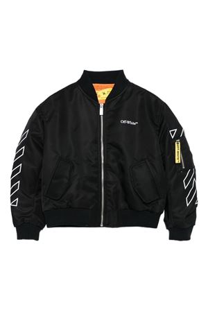 bomber in poliestere nero OFF WHITE KIDS | OBEH002F25FAB0011001